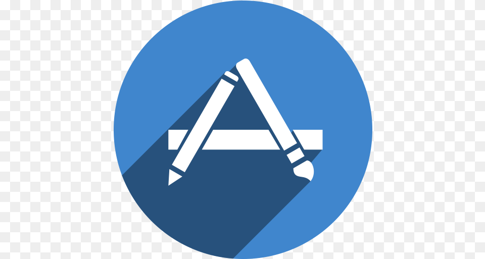Mac Icon App Store Icon Old, Triangle Png