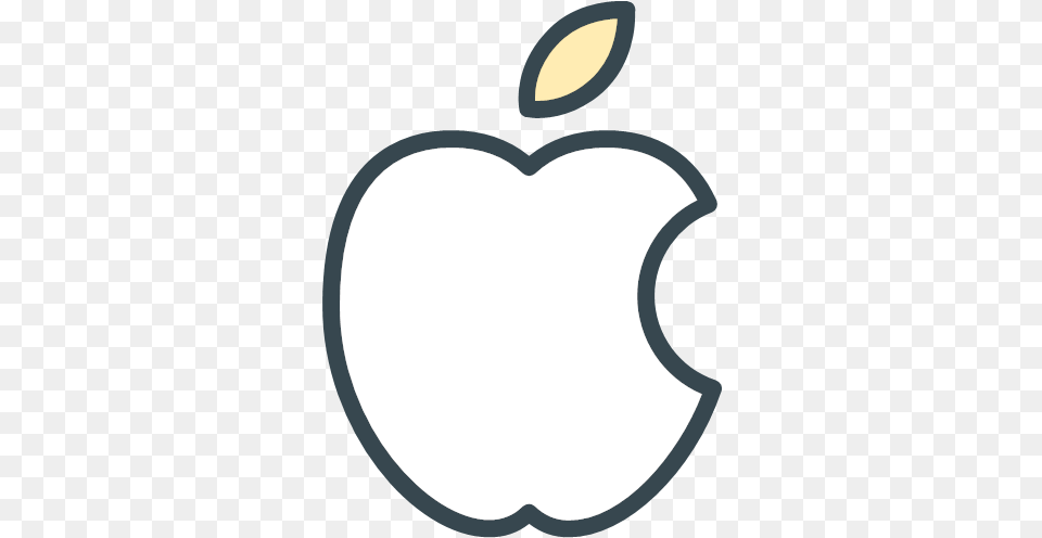 Mac Icon Social Media Funline Icons Apple Logo White, Plant, Produce, Fruit, Food Free Transparent Png