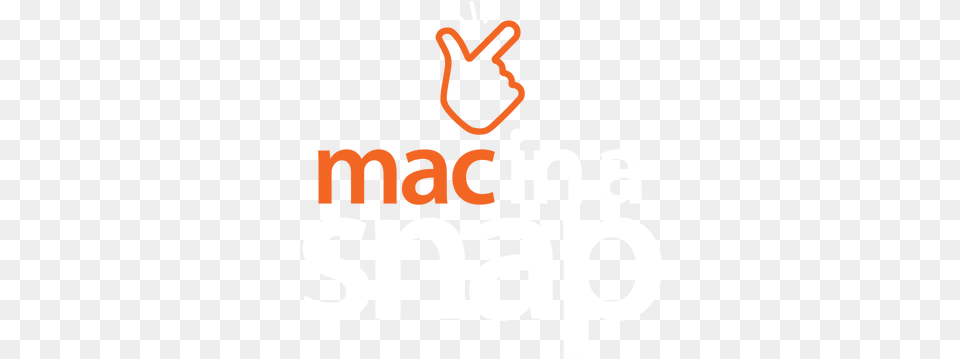 Mac In A Snap Apple Computer Logo, Light, Text Free Png