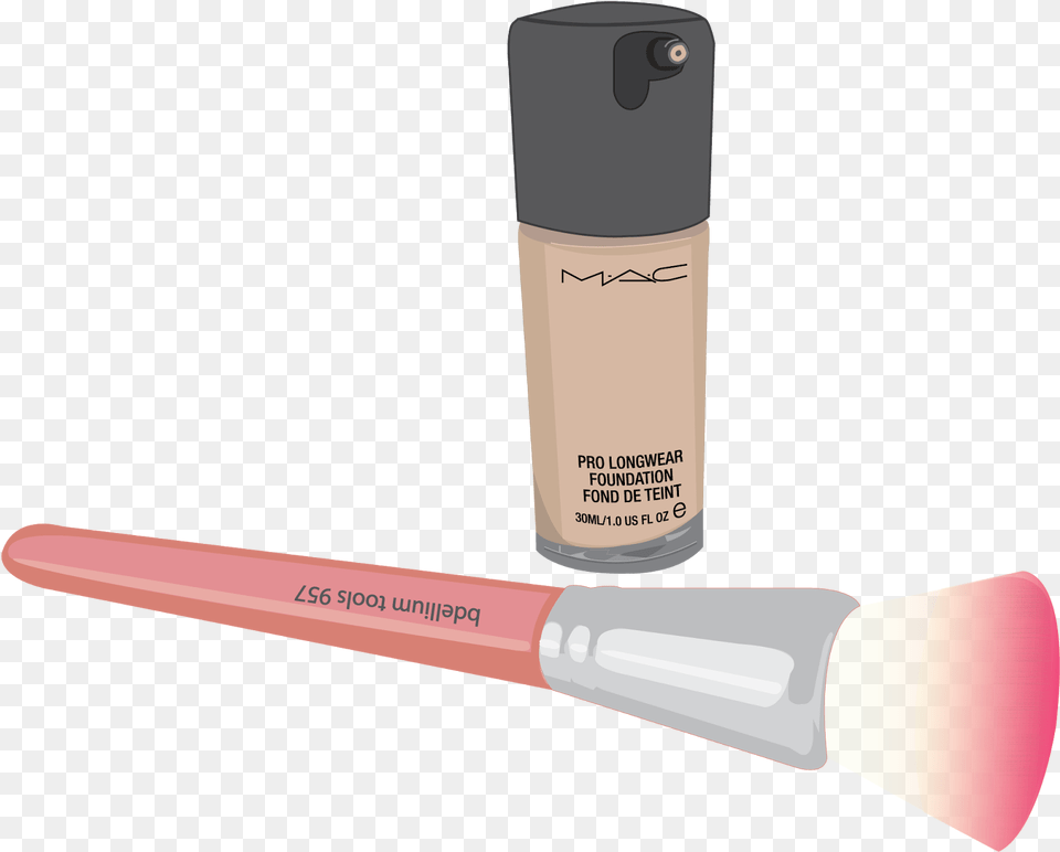Mac Makeup Mac Pro Longwear Foundation Review Lip Gloss, Brush, Device, Tool, Cosmetics Free Transparent Png