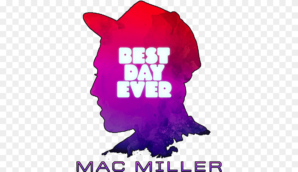 Mac Miller Best Day Ever Cover, Advertisement, Purple, Poster, Graphics Png Image