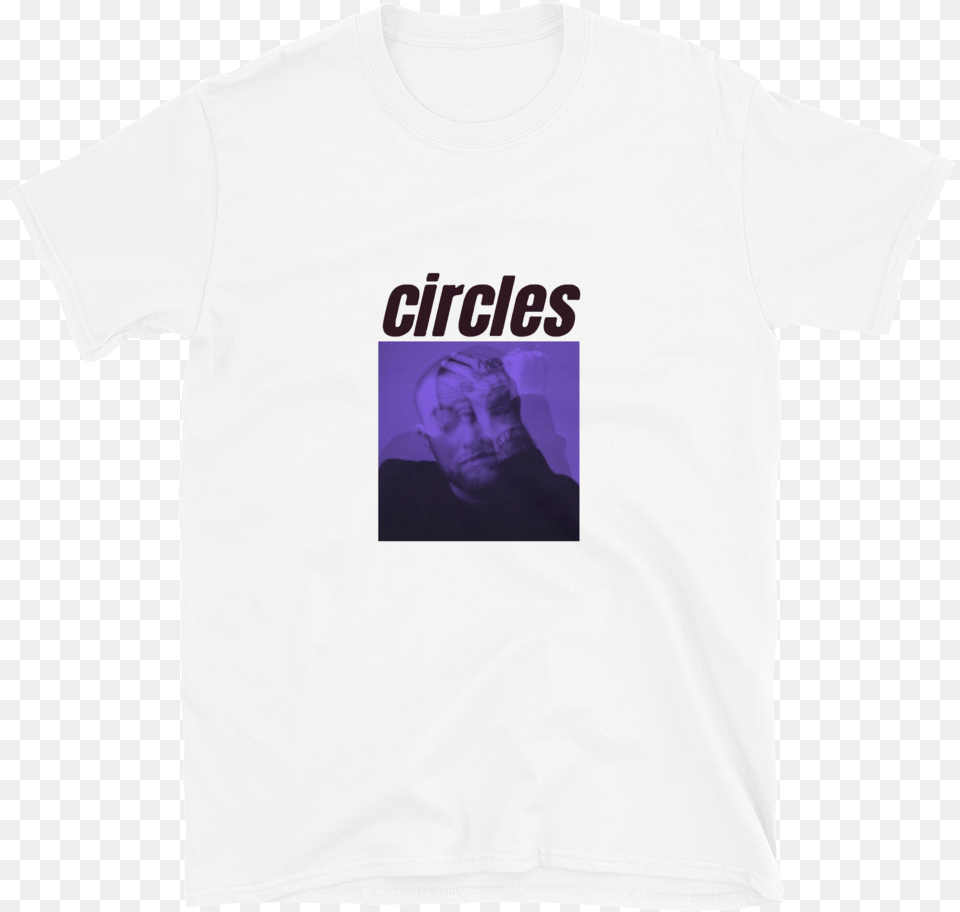 Mac Miller Circles Purple Unisex, Clothing, T-shirt, Adult, Male Free Png Download