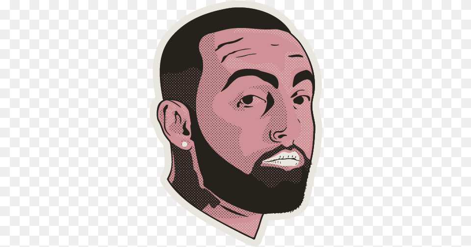 Mac Miller Sticker Hair Design, Face, Head, Person, Photography Free Transparent Png