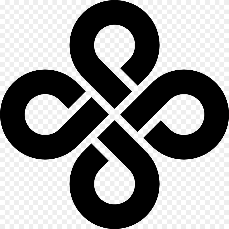 Mac Mouse Hand Celtic Knot Stencil Square, Gray Png Image