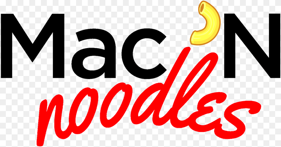 Mac N Noodles, Logo, Text, Dynamite, Weapon Png