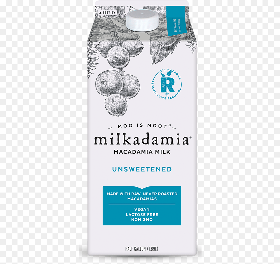 Macadamia Milk Unsweetened Nutrition, Beverage, Business Card, Paper, Text Png
