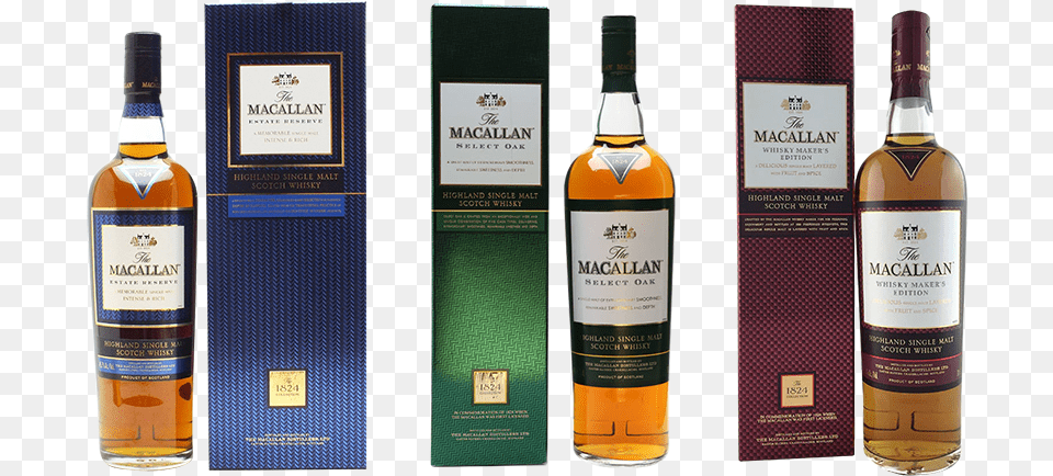 Macallan Whisky Makers, Alcohol, Beverage, Liquor Png Image
