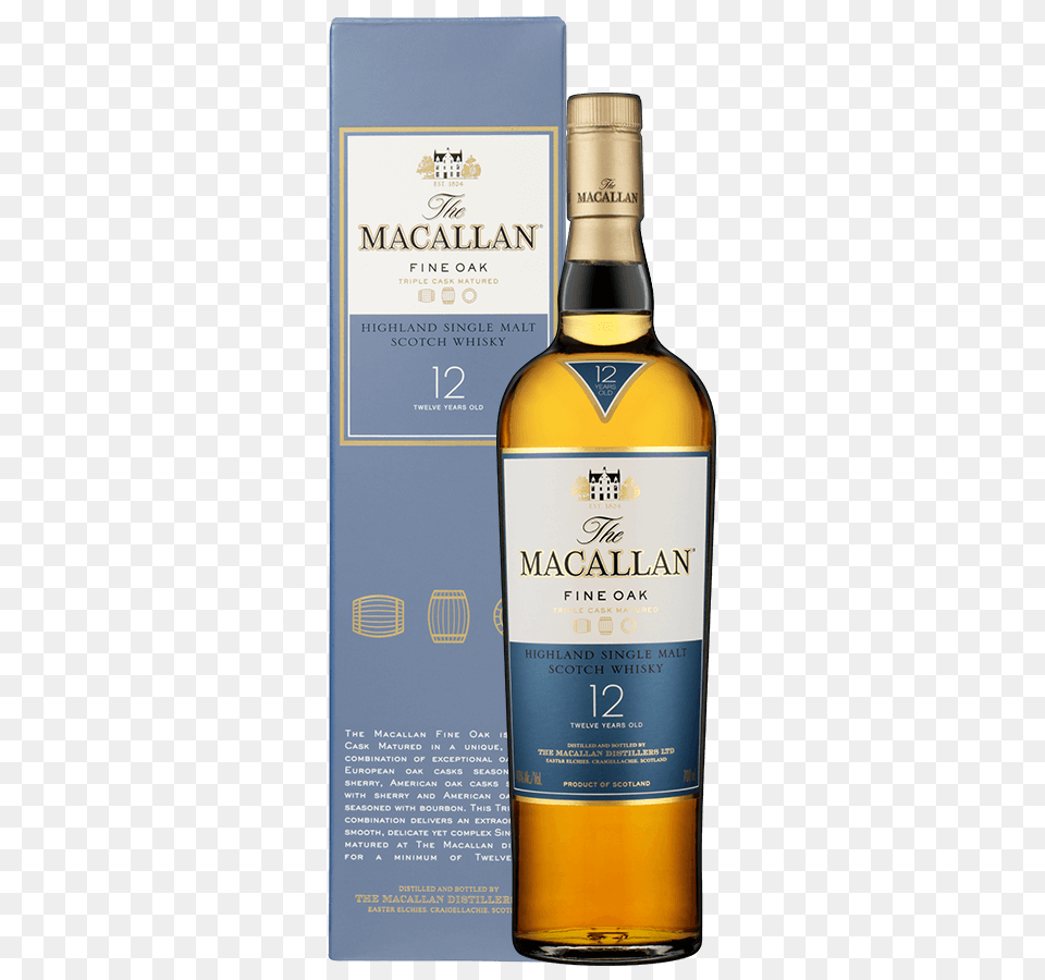 Macallan Yr Old Single Malt Scotch Whisky, Alcohol, Beverage, Liquor Png