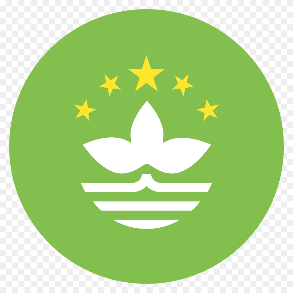 Macao Sar China Flag Emoji Clipart, Logo, Symbol, Star Symbol Free Png