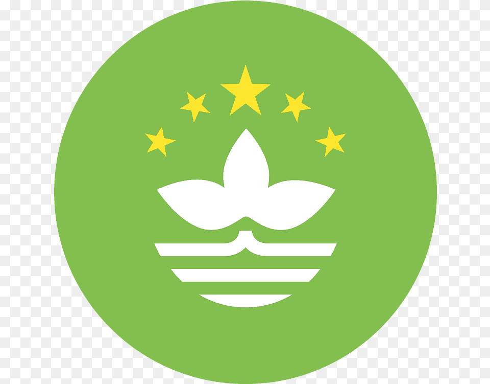 Macao Sar China Flag Emoji Clipart Macau Flag Circle, Logo, Symbol Png Image