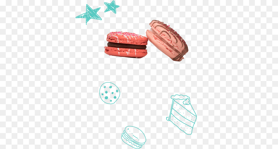 Macaron With Cute Dessert Drawings Coin Purse, Clothing, Food, Glove, Sweets Png Image