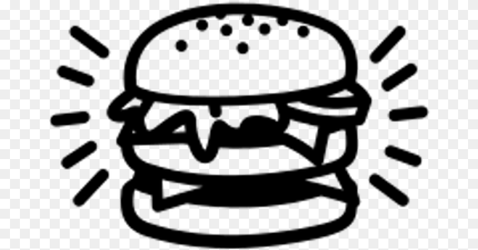 Macaroni And Cheese Clipart Animated Burger Clipart Black And White, Gray Free Png