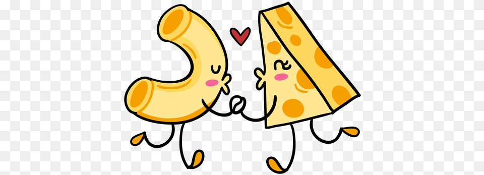 Macaroni Cheese Love Cartoon Drawing Of Mac And Cheese, Text, Symbol, Number, Banana Free Transparent Png