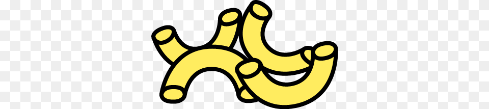 Macaroni Clipart, Banana, Food, Fruit, Plant Free Png