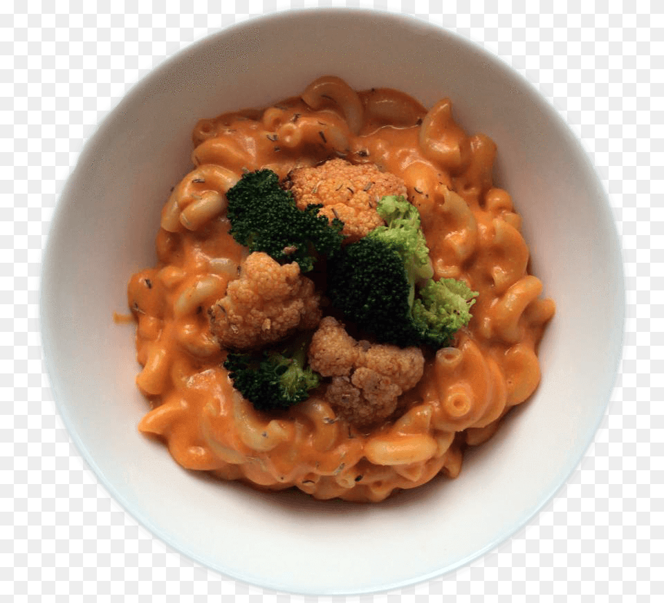 Macaroni With Roasted Pepper Bchamel Sauce Baked Beans, Plate, Food, Produce, Broccoli Free Transparent Png