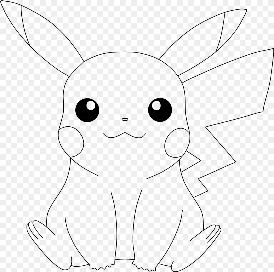 Macaroons Drawing Pikachu Vector Library Sketch, Gray Free Png Download