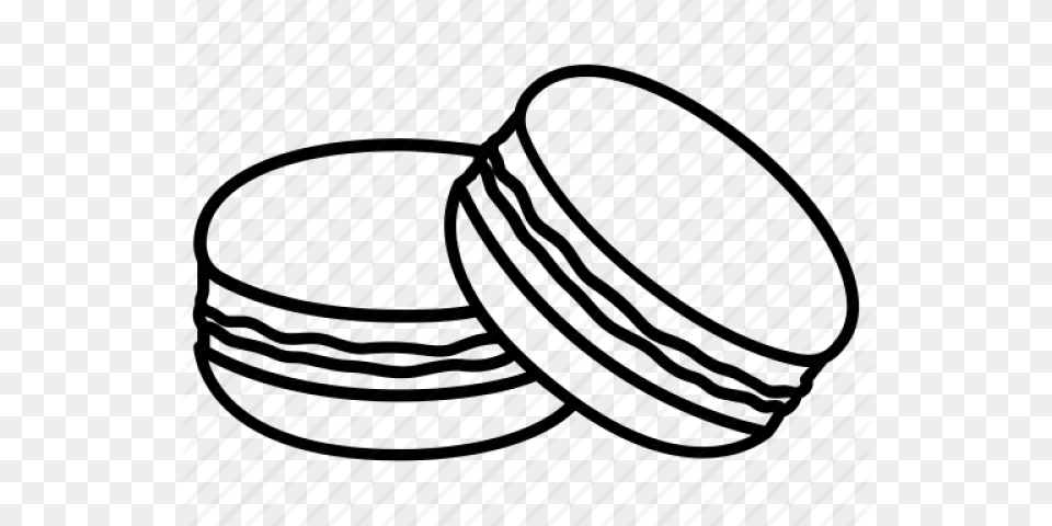 Macaroons Drawing Svg Macaron Clipart Black And White Png Image