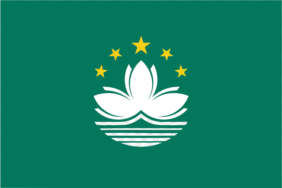Macau Flag Logo Vector Green Flag With Yellow Star, Symbol Free Png Download