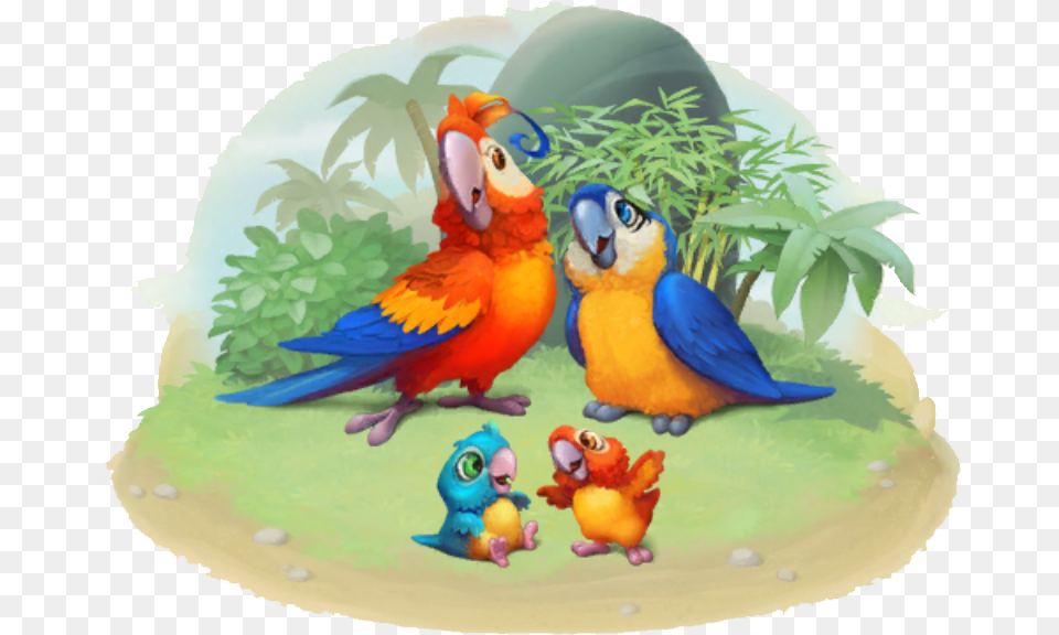 Macaw Family Macaw, Animal, Bird, Parrot Free Png Download