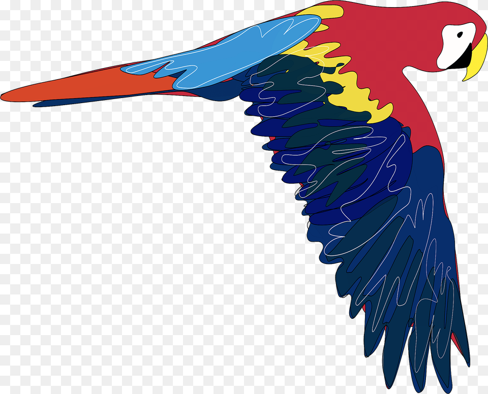 Macaw In Flight Clipart, Animal, Bird, Parrot Png Image