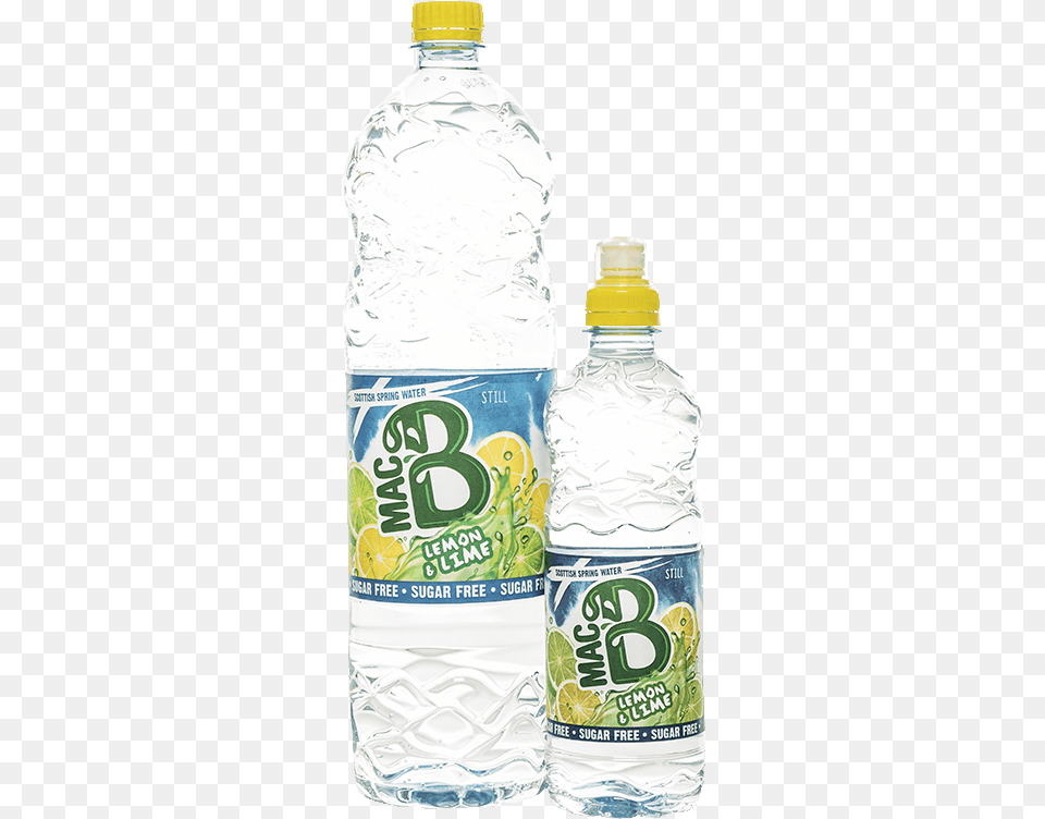 Macb Lemon Amp Lime Bottles Of Plastic Bottle, Water Bottle, Beverage, Mineral Water Free Transparent Png