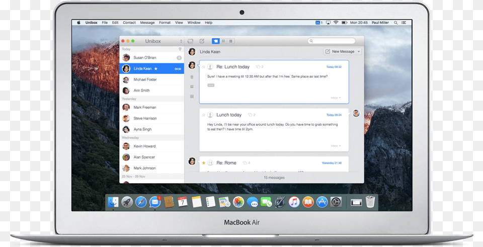 Macbook Air Email Transparent Macbook Email, Computer, Electronics, Pc, Screen Png