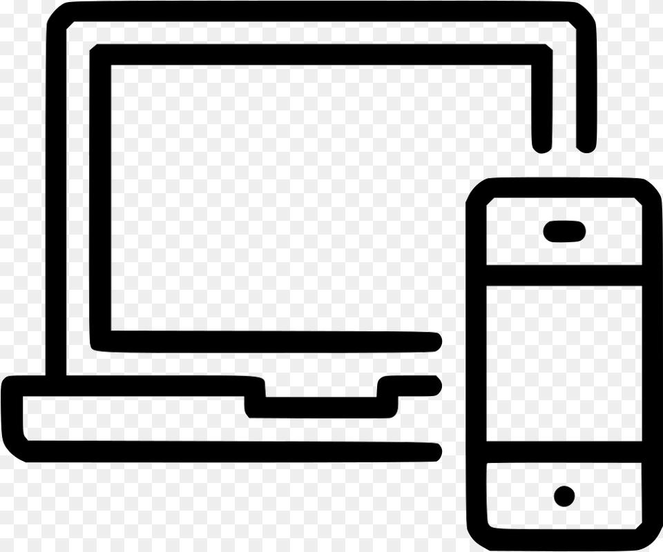 Macbook Iphone Laptop Phone Devices Computer Comments Macbook And Iphone Icon, Electronics, Mobile Phone, White Board, Pc Png Image