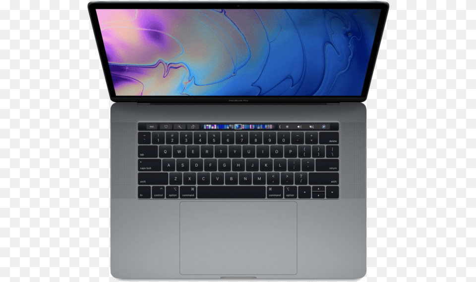 Macbook Pro 15 Inch With Touch Bar And Touch Id 2018 Macbook Pro Touch Bar, Computer, Electronics, Laptop, Pc Png