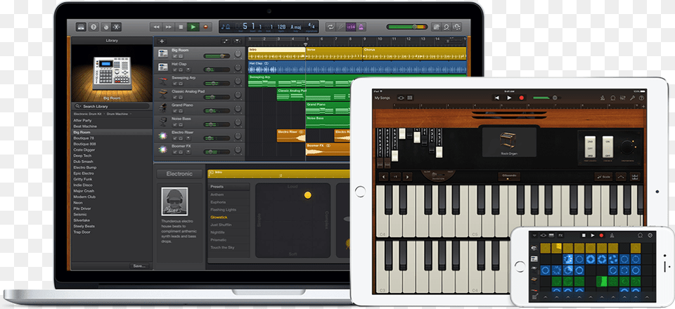 Macbook Pro Garageband, Keyboard, Musical Instrument, Piano, Electrical Device Free Transparent Png