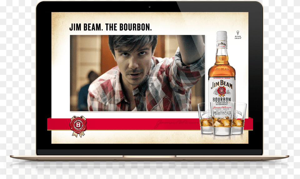 Macbook Pro Jim Key Min Billboard, Alcohol, Male, Liquor, Person Free Png Download
