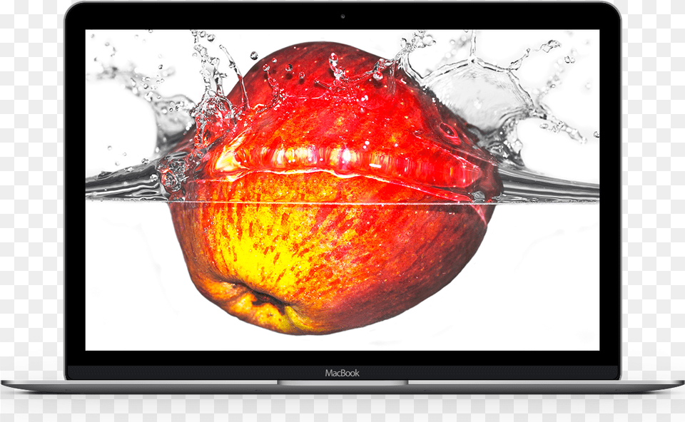 Macbook Revista De Bebidas, Apple, Screen, Produce, Plant Free Transparent Png
