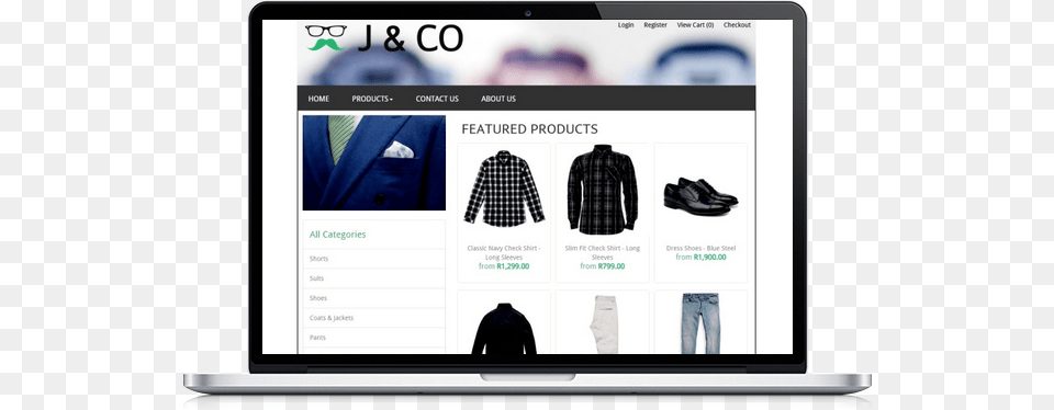 Macbook Storefront Web Page, Shirt, Clothing, Jacket, Electronics Png Image