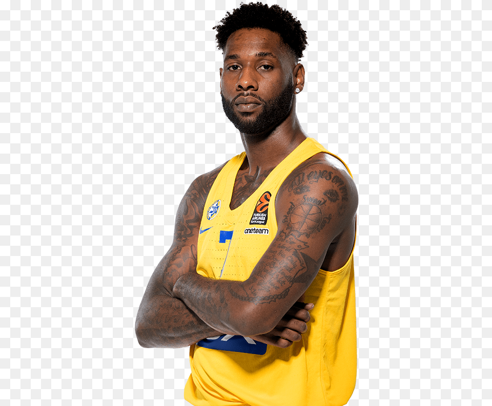 Maccabi Tel Aviv Basketball Club Former Player Deandre Kane, Person, Skin, Tattoo, Adult Free Png