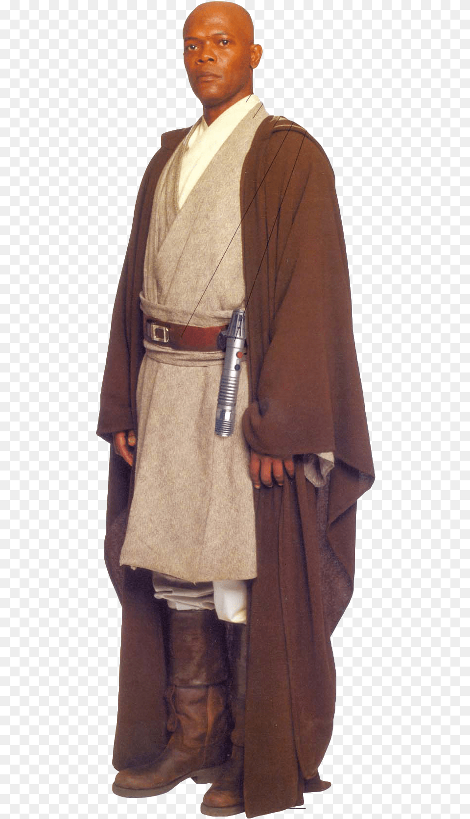 Mace Windu Jedi Costume, Fashion, Clothing, Coat, Adult Free Png