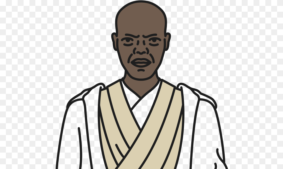 Mace Windu Star Wars Human, Adult, Male, Man, Person Png Image