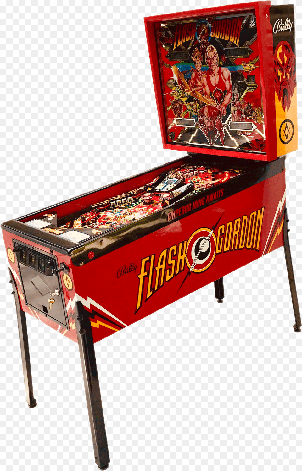 Mach Custom Flash Gordon Pinball, Arcade Game Machine, Game, Adult, Female Free Transparent Png