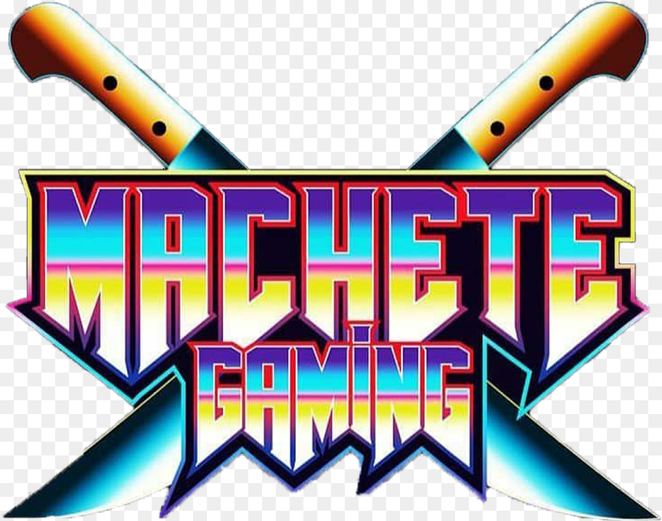 Machete Gaming Graphic Design Png