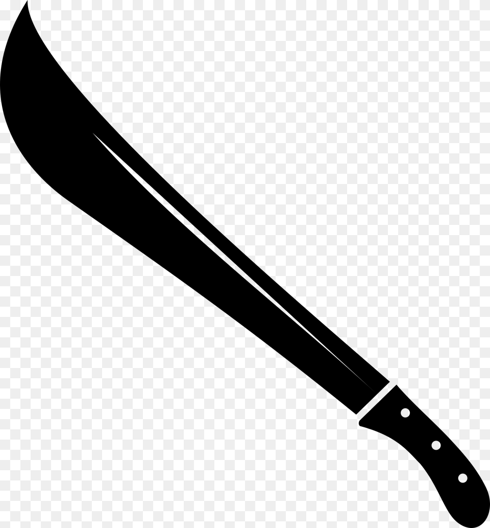 Machete Silhouette Clip Arts Clipart Machete, Gray Free Png Download