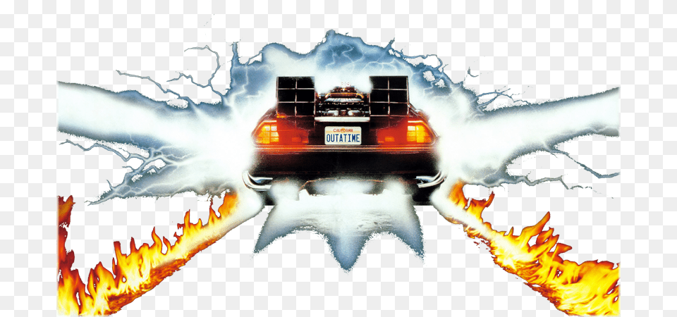 Machine Back To The Future Outatime Button Keychain, Fire, Flame, Outdoors, Car Png