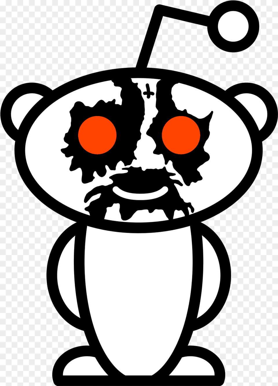 Machine Girl Realistic Reddit Snoo, Stencil, Food, Nut, Plant Png Image