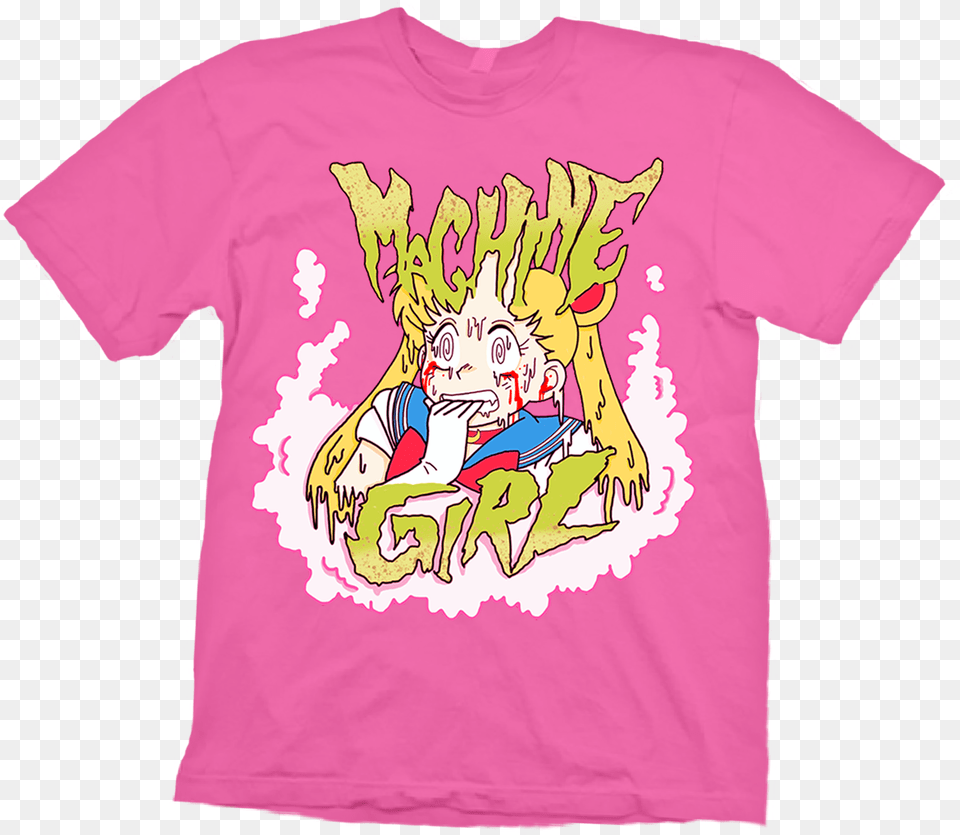 Machine Girl Sailor Moon Shirt, Clothing, T-shirt, Baby, Person Png Image