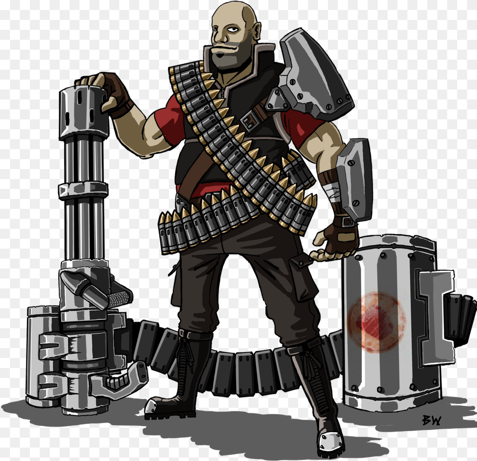 Machine Gun, Adult, Male, Man, Person Png Image