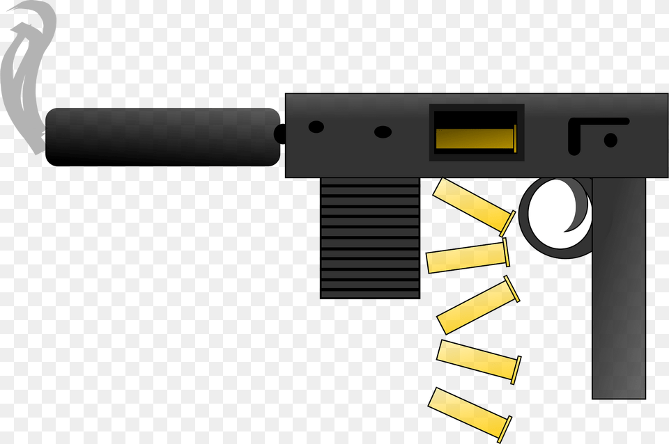 Machine Gun Clipart, Firearm, Weapon, Rifle, Machine Gun Png