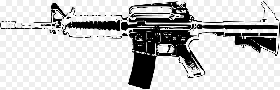 Machine Gun Clipart M16 Il Male Degli Altri Book, Gray Png Image
