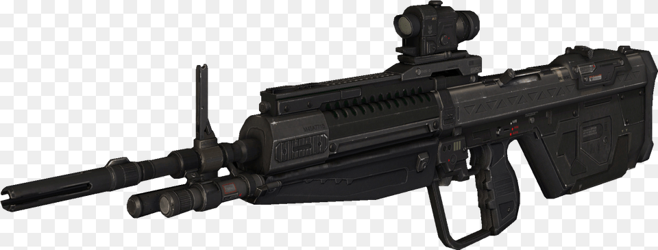Machine Gun Clipart Profile Halo Reach Dmr, Firearm, Rifle, Weapon, Machine Gun Free Png