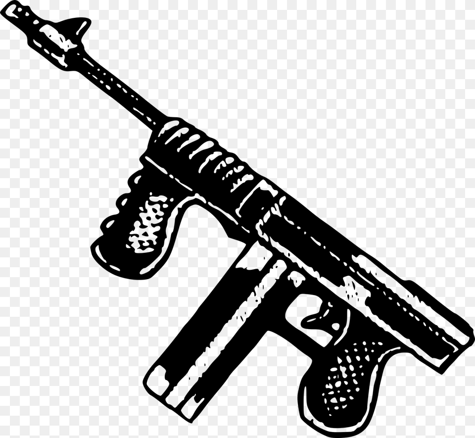 Machine Gungun Barrelweapon Guns Clipart, Gray Free Png Download