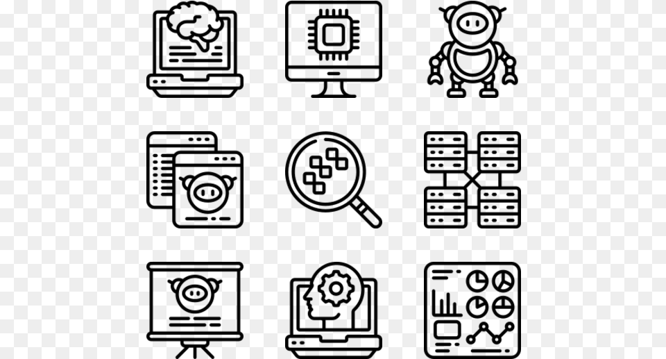 Machine Learning Vector Teacher Icon, Gray Free Png