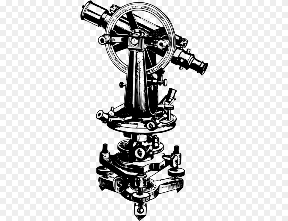 Machineanglehardware Accessory Theodolite Vector Download, Gray Png Image