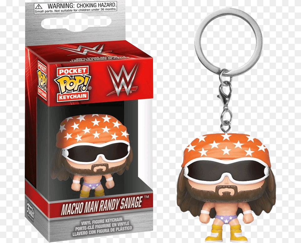 Macho Man Randy Savage Pocket Pop Keychain Funko Pop Gato, Baby, Person, Accessories, Doll Free Transparent Png