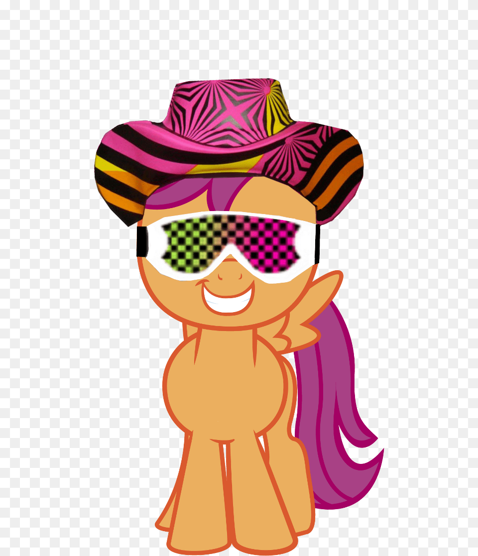 Macho Man Randy Savage Safe Scootaloo Macho Man The Savage Pony, Clothing, Hat, Baby, Person Png Image
